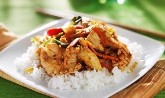 Red Curry with Chicken and Bamboo Shoot