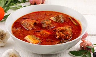 Andhra spicy fish curry 