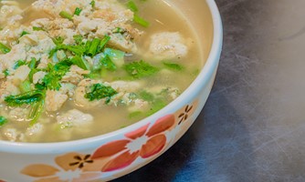 Minced Chicken-Cucumber Soup