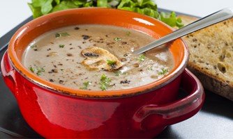 Mushroom-Wheat Soup